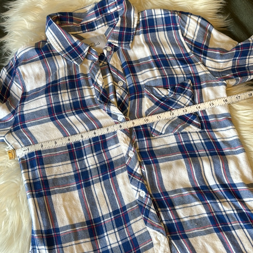 A N T H R O P O L O G I E Rails Plaid Coastal Cow… - image 8